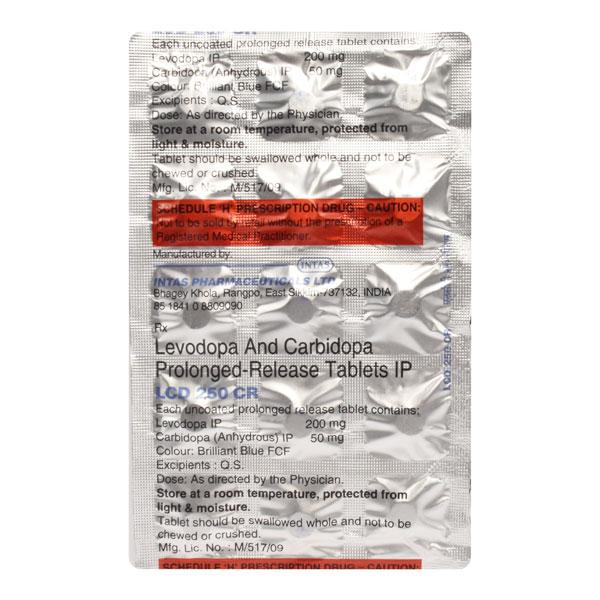 LCD 250 CR Tablet 15's - Parkinsonism-Apd