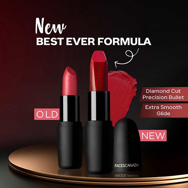 Faces Canada Festive Glam - Weightless Matte Lipstick - Hot Plum & Fuschia Wave 4.5gm each 2's - Lipsticks