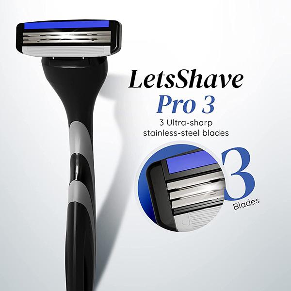 LetsShave Pro 3 Shaving Razor - Men - Razors & Cartridges