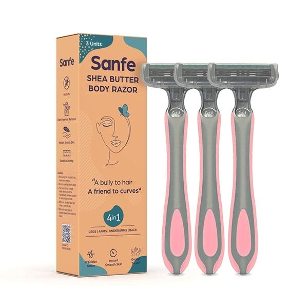 Sanfe Shea Butter Body Razor 3's - Hair Removal Accessories