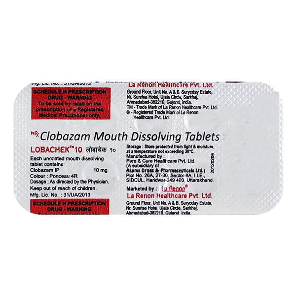 Lobachek 10mg Tablet 10'S - Anxiety-Anx