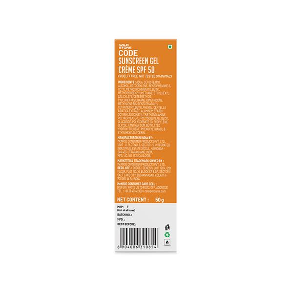 Wild Stone Code Sunscreen Gel Creme 50 gm - Body Sunscreen
