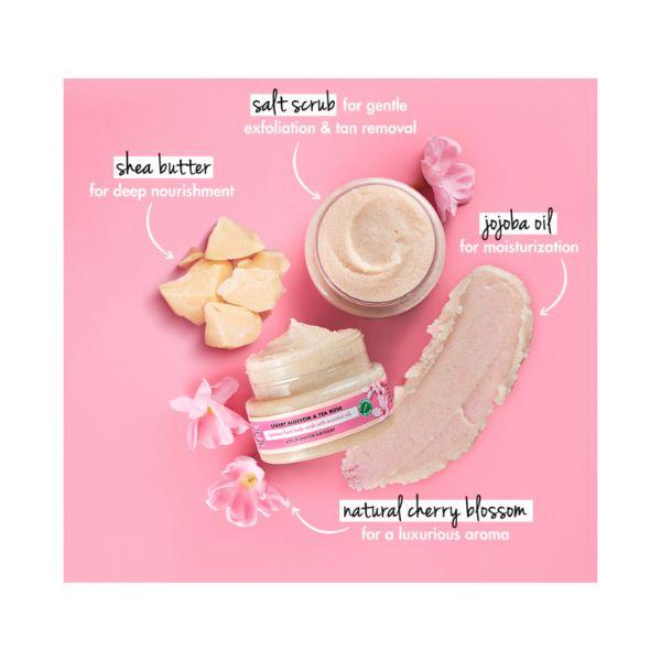 Love Beauty And Planet Exfoliating cherry Blossom & Tea Rose Body Scrub 200 ml - Scrubs & Exfoliants