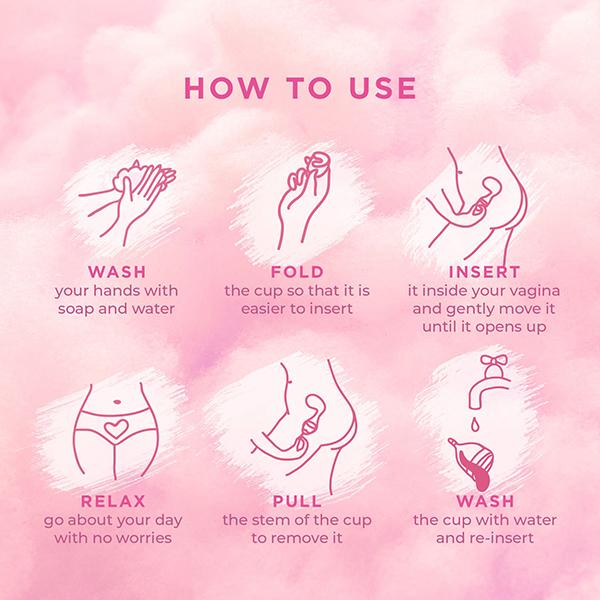 Pee Safe Reusable Menstrual Cup with Medical Grade Silcone for Women - Extra Small 1's - Menstrual Cups