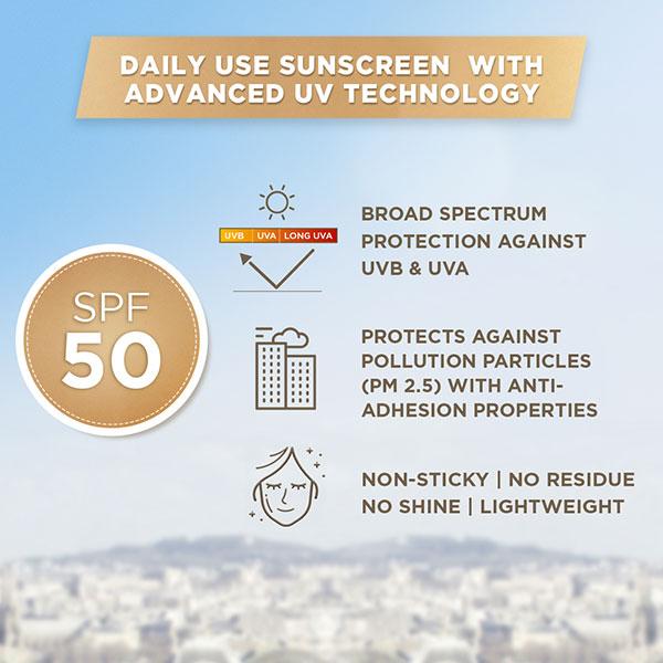 L'Oreal Paris UV Defender Serum Protector Sunscreen SPF 50 PA+++, Correct & Protect 50 ml - Face Sunscreen