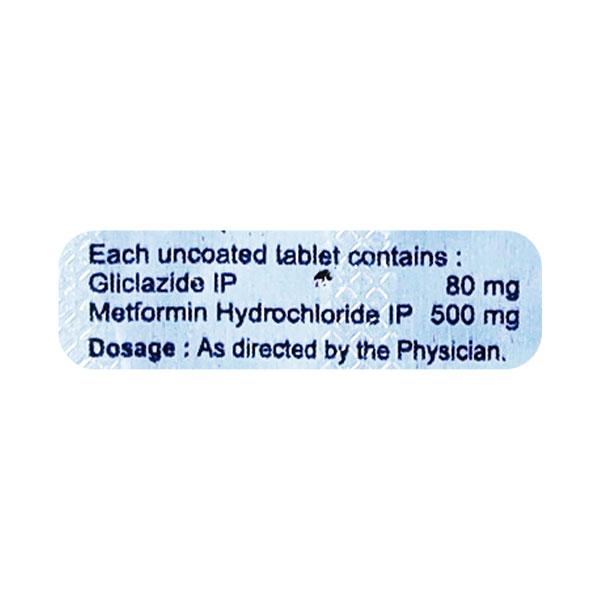 GLICSAAN M 80mg Tablet 10's - Diabetes-Ant