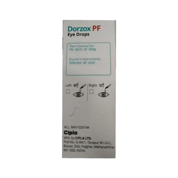 DORZOX PF New Eye Drops 10ml - Glaucoma-Ant
