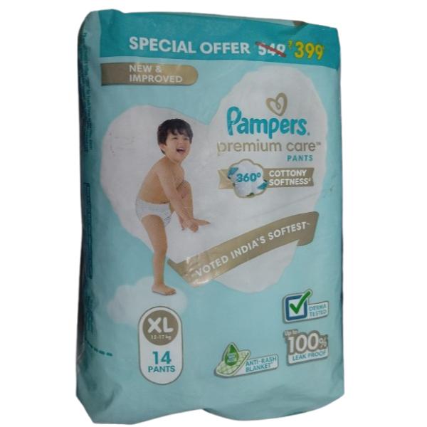 Netmeds | Pampers Premium Care Pants Diapers (XL) 14's