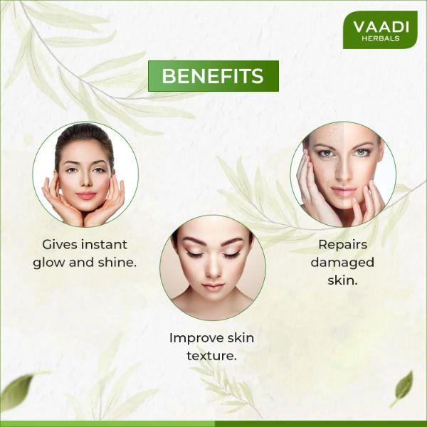 Vaadi Herbals Instant Glow Face Pack With Almond And Honey 600 gm - Face Packs