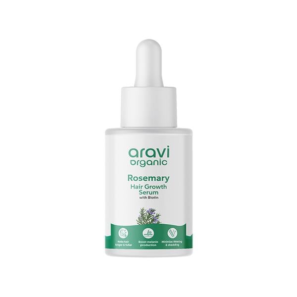 Netmeds | Aravi Organic Rosemary Boosts Hair Growth Serum With Biotin 30 ml