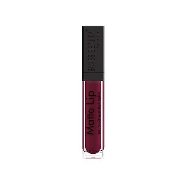 Swiss Beauty Ultra Smooth Matte Liquid Lipstick, Shade- Manogany 6 ml - Liquid Lipsticks