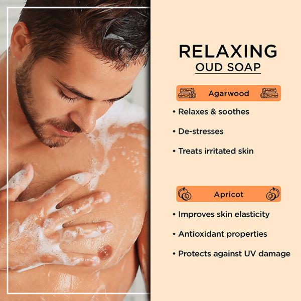 The Man Company Relaxing Oud Soap 100gm each 2's - Soaps