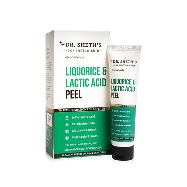 Netmeds | Dr. Sheth's Liquorice & Lactic Acid Peel 30 gm