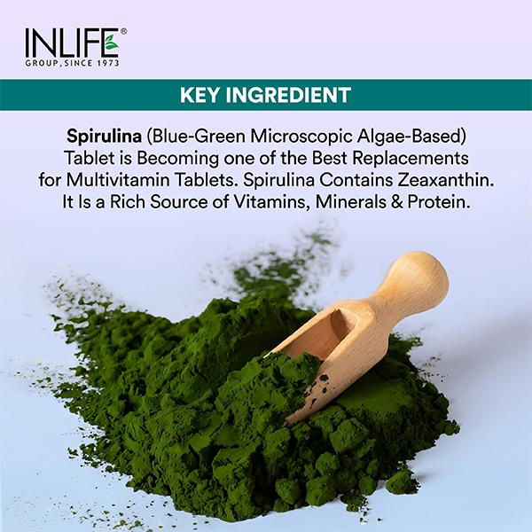 Inlife Spirulina 2000 mg Tablet 120's - Herbal Dietary Supplement