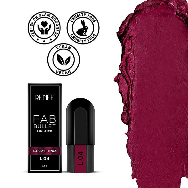 RENEE Fab Bullet L 04 Sassy Shiraz 1.5 gm - Lipsticks
