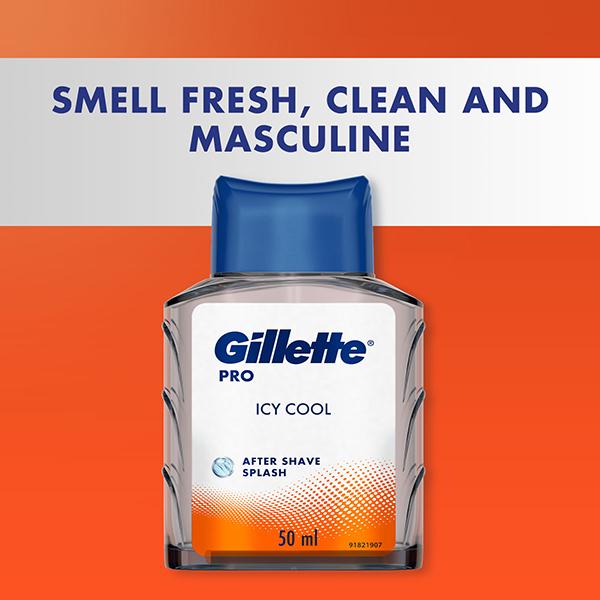 Gillette Pro After Shave Splash Icy Cool 50ml - Aftershave Lotion