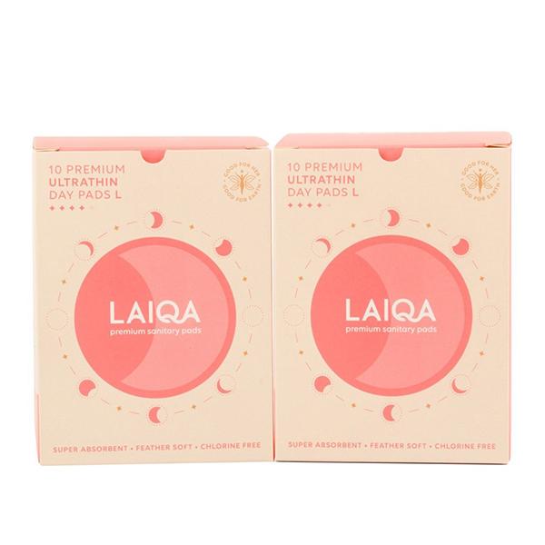 LAIQA Premium Ultrathin Day Pads L (Pack of 2 X 10)