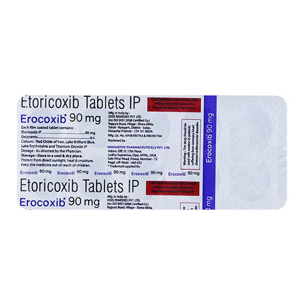 EROCOXIB 90 Tablet 10's - Pain relief-Nsa
