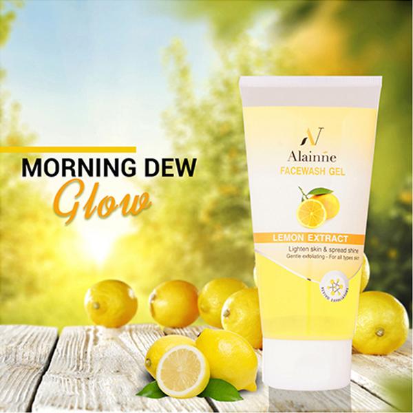 Alainne Lemon Extract Facewash Gel 150 gm - Face Washes