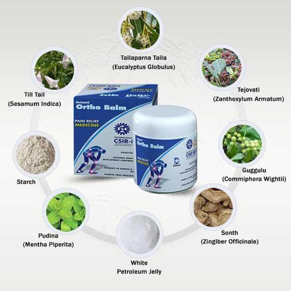 Deemark Ortho Balm (Pack of 3 x 50 gm) - Pain Relief (Ayush)