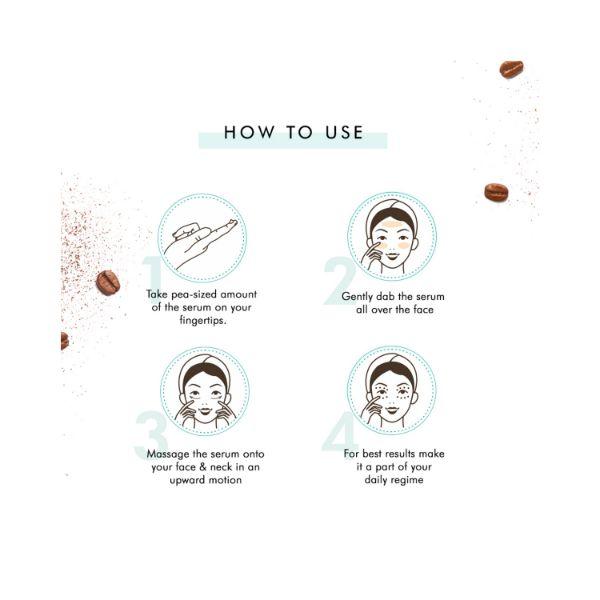 mCaffeine Coffee Hydrating Face Serum For Glowing Skin with Vitamin E for Sun Damage Protection 2's - Face Gels