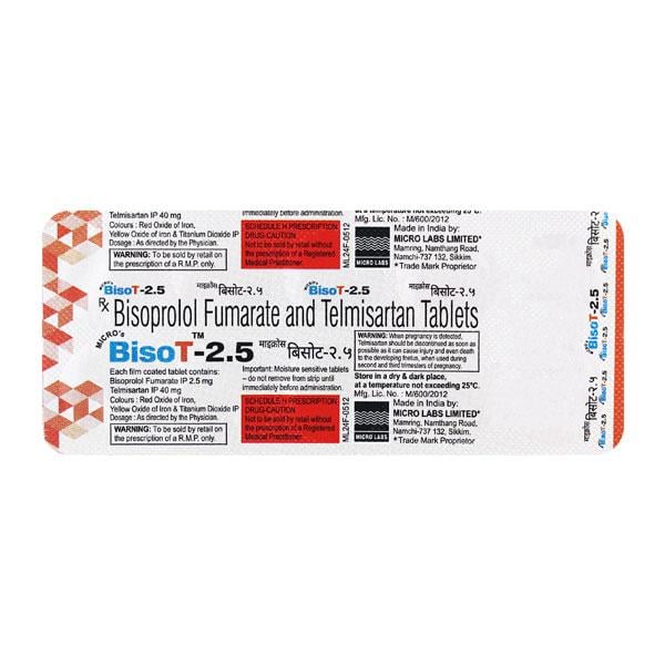 BISOT 2.5 Tablet 10's - Hypertension-Bet