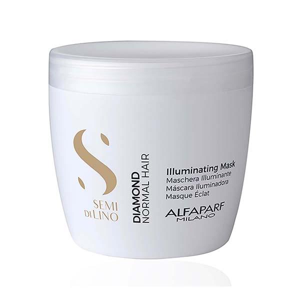 Alfaparf Milano Diamond Illuminating Mask - Splitend Repair, Shine, Straight,Wavy Hair 500 ml - Hair Masks & Packs