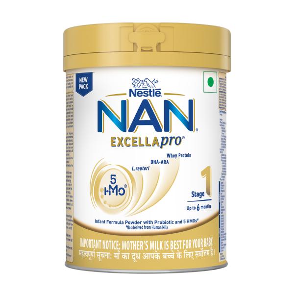 Netmeds | Nestle NAN Excellapro 1 (Upto 6 Months) Milk Powder - Tin With Smarklid 400 gm