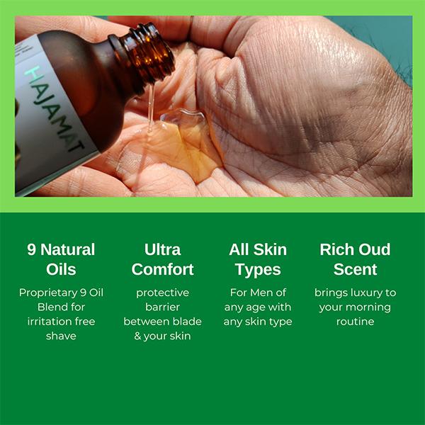 Hajamat Ultra-Comfort Pre-Shave Infused With 9 Natural Oils 50 ml - Pre & Post Shaves