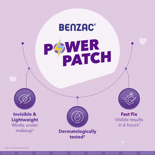 Benzac 3-in-1 Fast Fix Power Patch 12's - Itching/Rashes