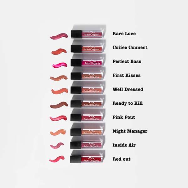 Aravi Organic Long Lasting Ultra Smooth Matte Liquid Lipstick - Pink Pout 1.5 ml - Liquid Lipsticks