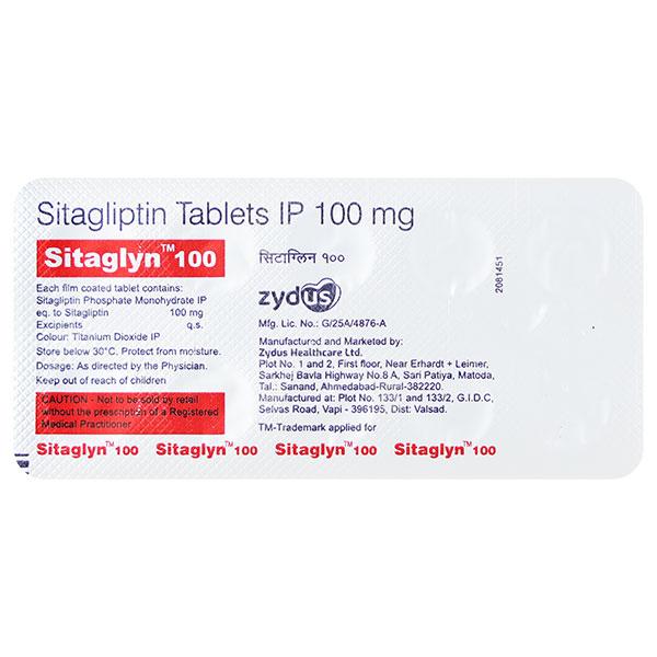 SITAGLYN 100 Tablet 10's - Diabetes-Ant