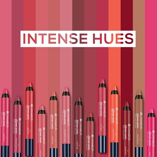 Chambor Extreme Matte Les Meringues Long Wear Lip Colour with Hyaluronic Acid Hottie Pink 13 2.8 g - Lip Crayons