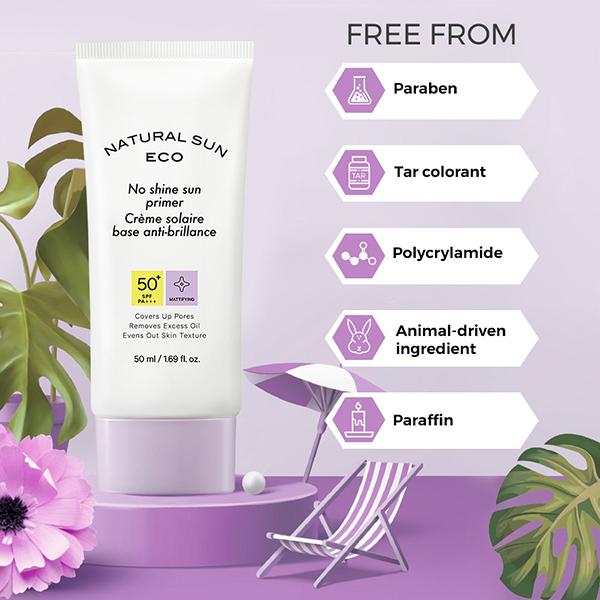 The Face Shop Naturalsun Eco No Shine Sun Primer SPF50+ PA+++ Mattifying 50ml - Face Sunscreen
