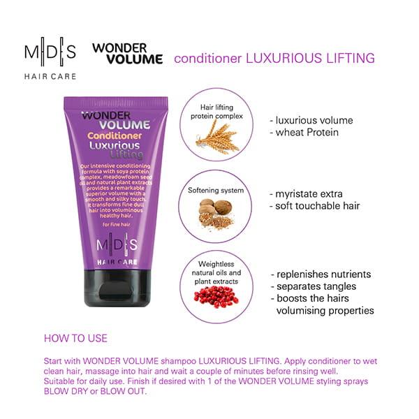 MADES Hair Care Wonder Volume Conditioner Luxurious Lifting 75 ml - Conditioners