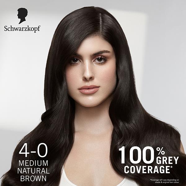 Schwarzkopf Colour Specialist At Home Permanent Hair Colour - 4.0 Medium Natural Brown 165 ml - Crème