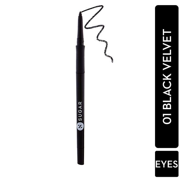 Netmeds | SUGAR Cosmetics Twist And Shout Fadeproof Kajal 01 Black Velvet (Black) 0.35 gm