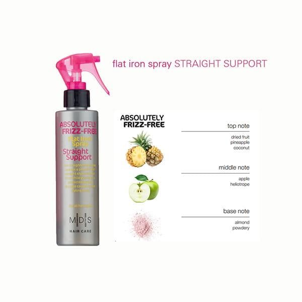 MADES Hair Care Absolutely Anti Frizz Flat Iron Spray Straight Support 200 ml - Hair Treatment