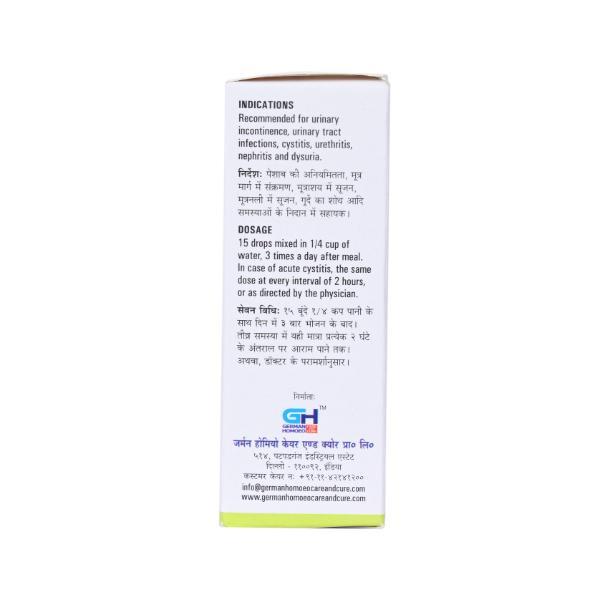 German's UTI Plus Care and Cure Drops 30 ml - Homeopathic Drops