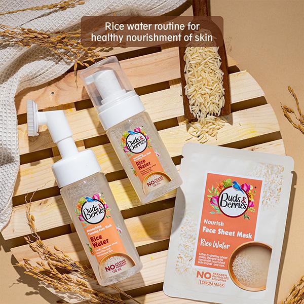 Buds & Berries Rice Water Face Wash & Cleansers Pump Pack 150 ml - Face Wash & Cleansers