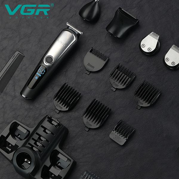 VGR V105 Runtime - 60 min Grooming Kit for Men Black 1s 1's - Hair Removal Accessories