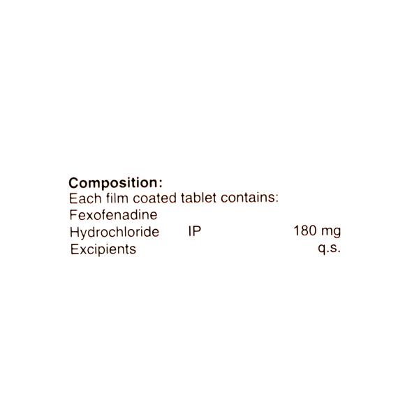 ETOFEX 180 Tablet 10's - Allergies-Ant