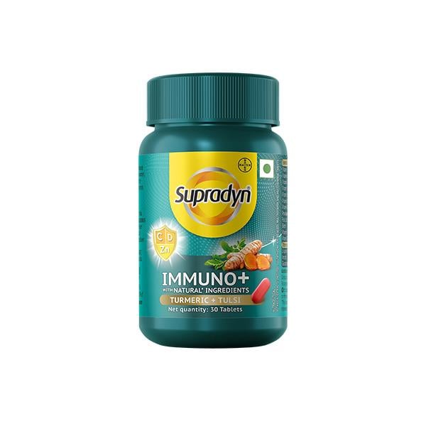 Netmeds | Supradyn Immuno+ Tablet - Turmeric + Tulsi 30's