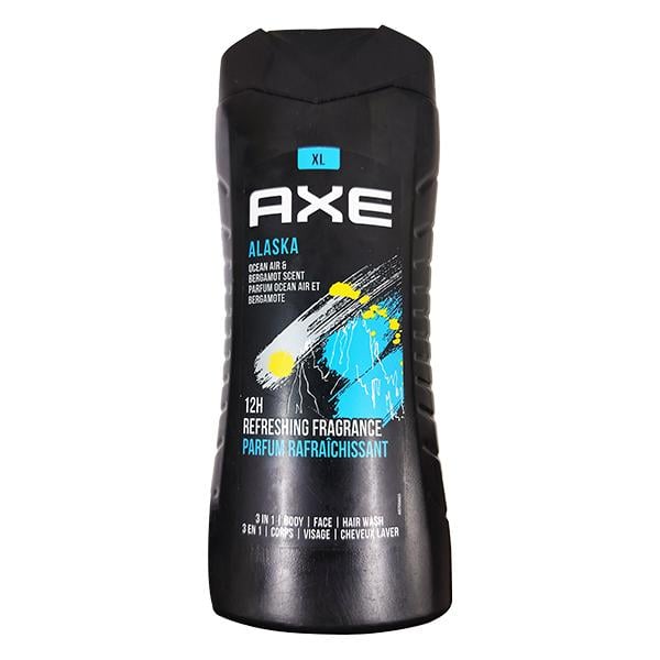 Axe Alaska 3 In 1 Body Face & Hair Wash for Men Long-Lasting Fragrance 400 ml - Shower Gels & Body Wash