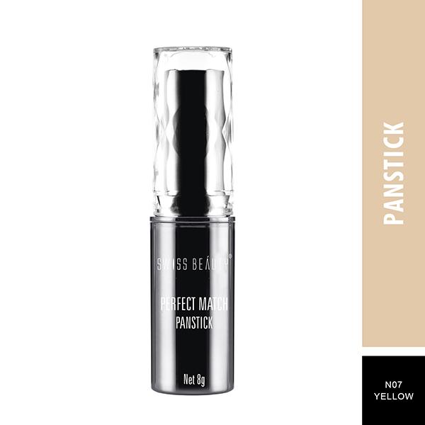 Swiss Beauty Perfect Match Panstick Concealer - (Yellow) 7.5 gm - Concealer