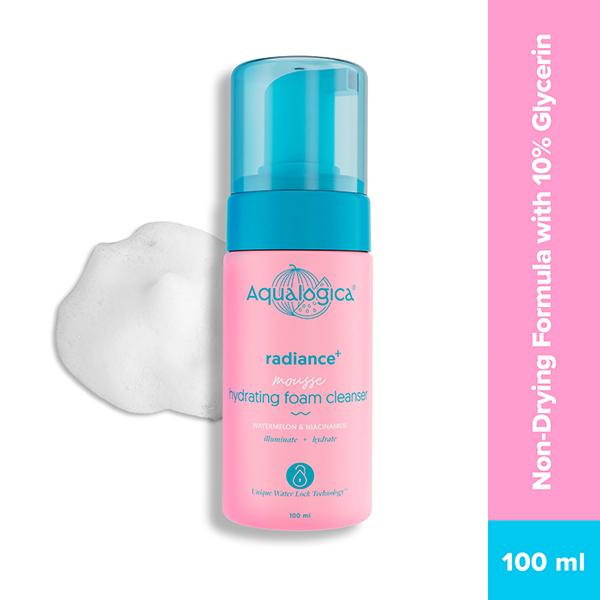 Aqualogica Radiance + Mousse Hydrating Foam Cleanser 100 ml - Face Wash & Cleansers