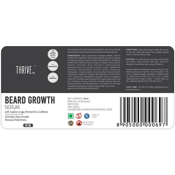 ThriveCo Beard Growth Serum 30 ml - Beard Serum