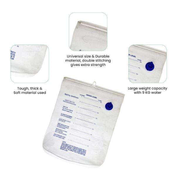 Sahyog Wellness Traction Water & Sand Weight Bag - White - Feeding Tube/Bags