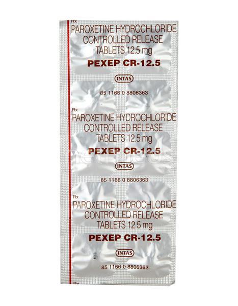 Pexep CR 12.5mg Tablet 10'S - Depression-Ant