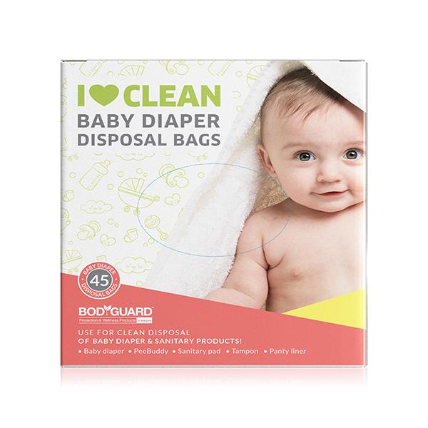 Netmeds | BodyGuard Baby Diaper Disposal Bags 45's